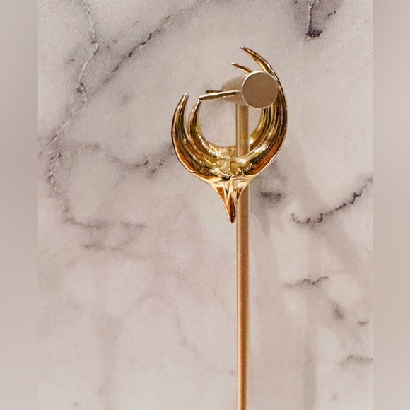 Khiry 18K Gold Vermeil Spiked Hoop Earring - Picture 4 of 10